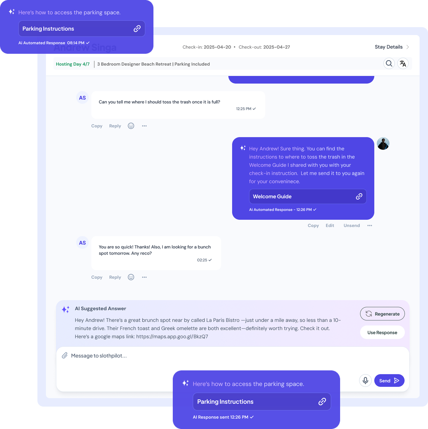 Staypass AI Messaging